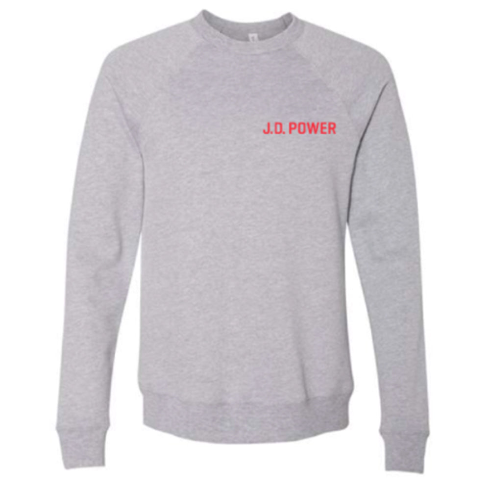 Bell + Canvas Sponge Fleece Raglan Crewneck Sweatshirt & 20.9 oz Double Wall Stainless Steel Thermal Bottle - J.D. Power Gift 2024