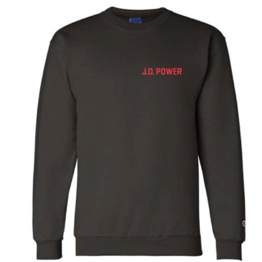 Champion Powerblend Crewneck Sweatshirt & 32 oz double wall stainless steel thermal bottle - J.D. Power Gift 2024