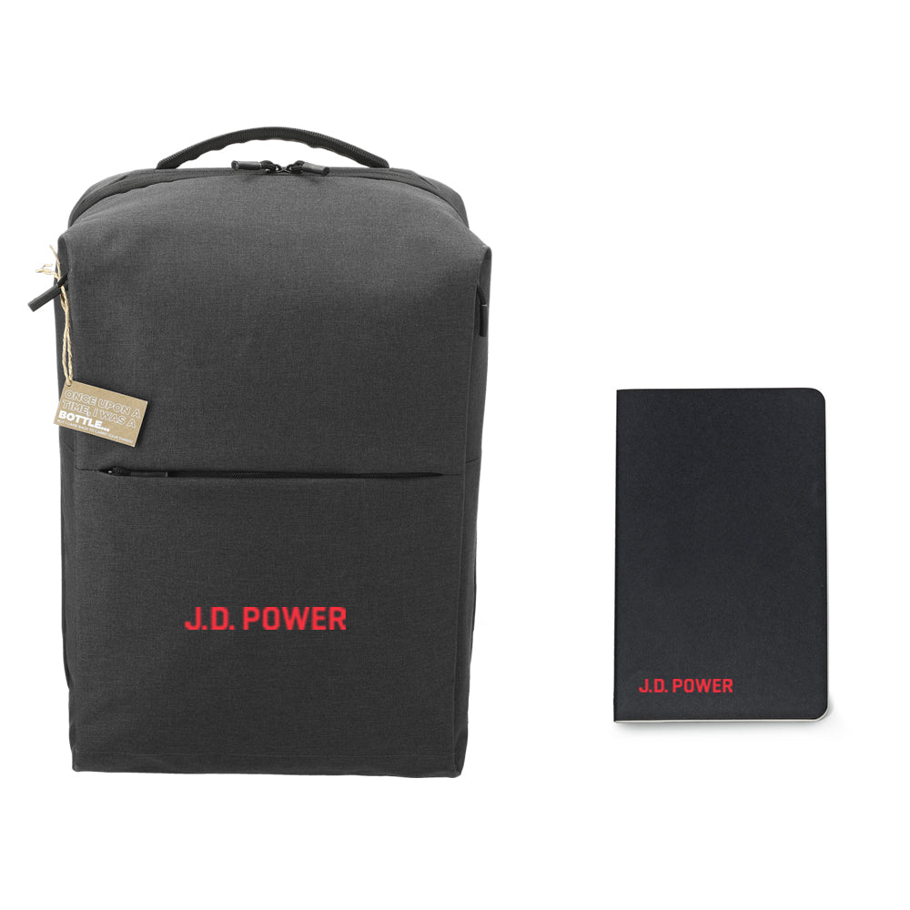 Recycled 15" Computer Backpack + Moleskine® Cahier Ruled Large Journal - J.D. Power Gift 2024