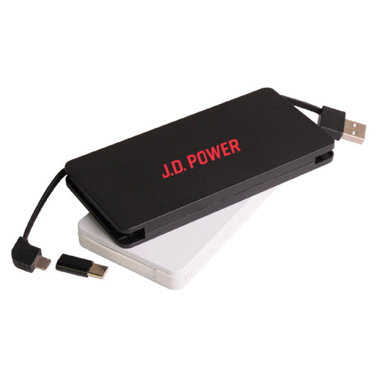 J.D. Power 4000mAh Power Bank with Cables