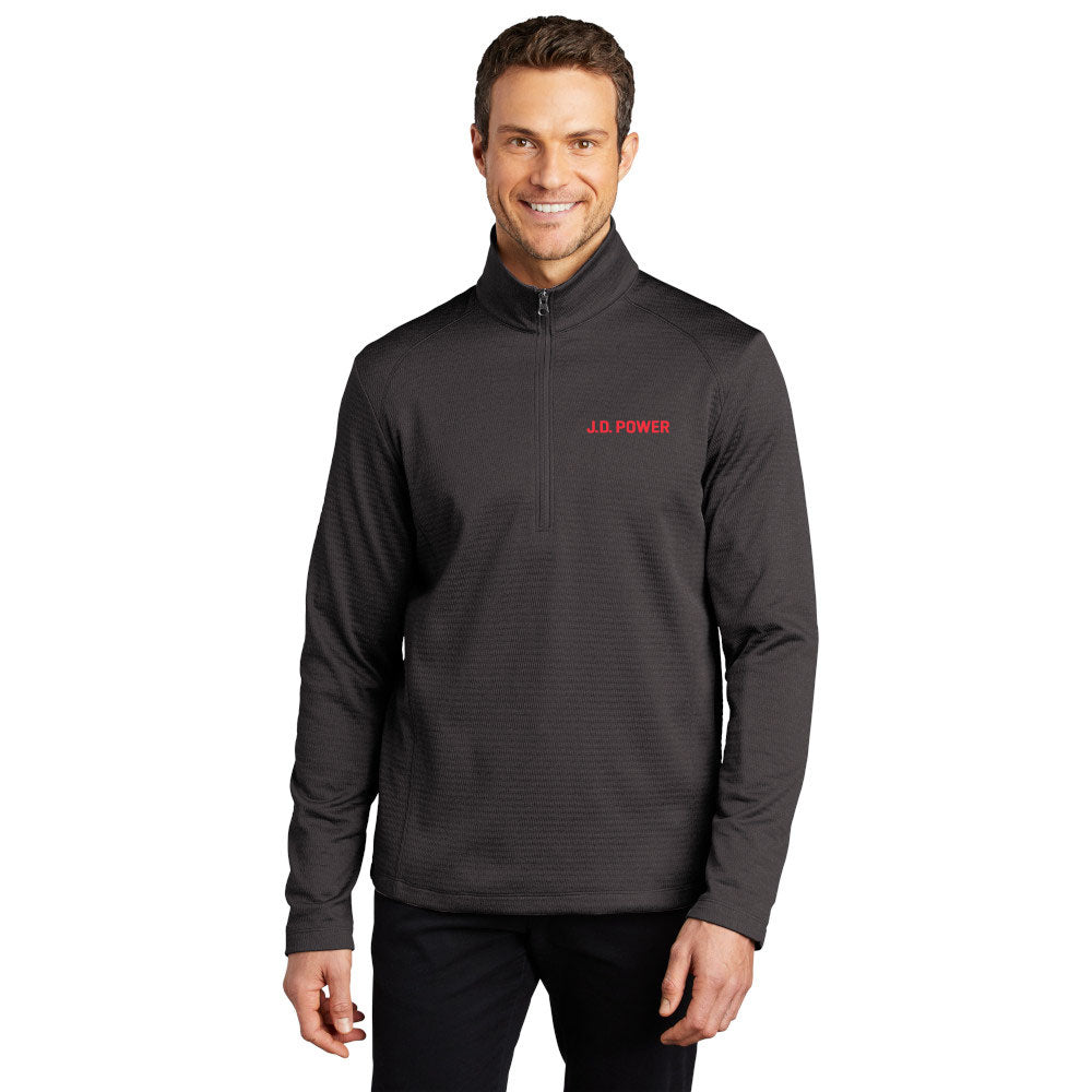 J.D. Power - Male Diamond Heather Fleece 1/4 Zip Jacket